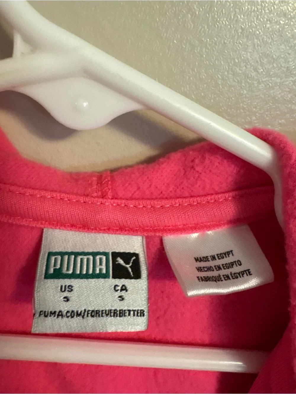 Puma Girls' Pink Full-Zip Hoodie Jacket